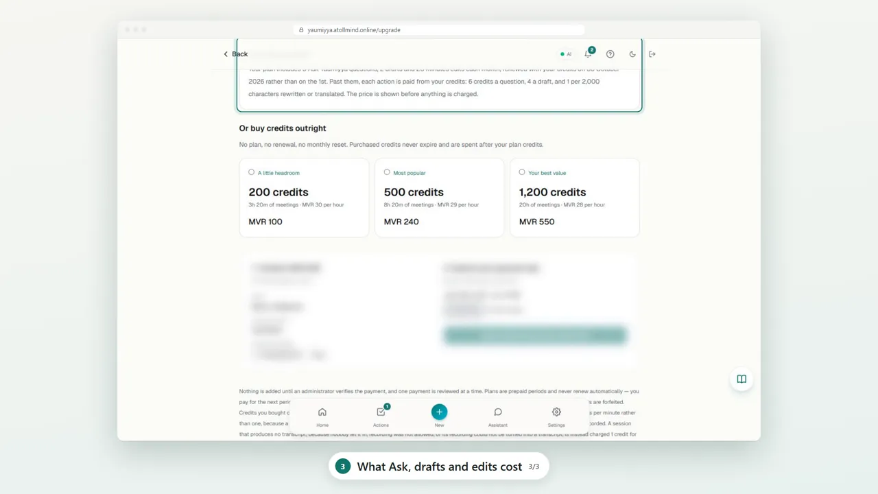 What Ask, drafts and edits cost