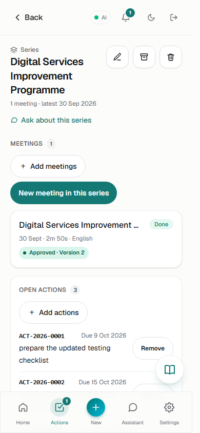 Series page at 390×844