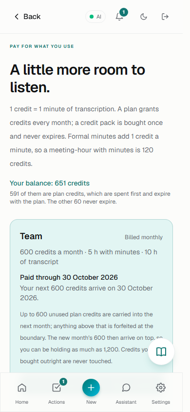 Upgrade page at 390×844